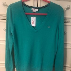 NWT Vineyard Vines Cotton V-Neck Sweater